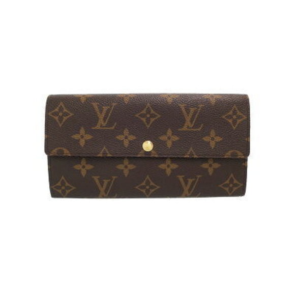 Louis Vuitton Monogram Portefeuille Sarah Leopard Bifold Long Wallet - Picture 1 of 8